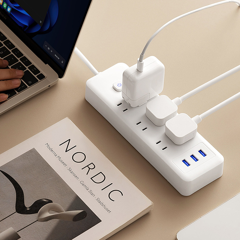 The same model of socket as Xiao Cui Mi comes with a USB multi-socket, a long cable, an independent switch, a power strip, and a cable drag board Specification image