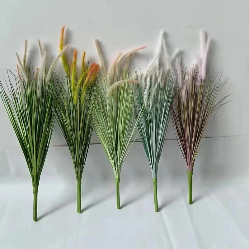 批发ins风假草仿真狗尾巴草装饰造景狗尾草插花毛毛草仿真花把束