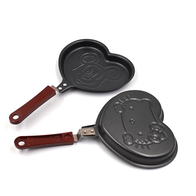 cartoonegg'span Cartoon mini Frying pan, animal heart egg frying pan, non-stick pan, 18cm Application Scenario