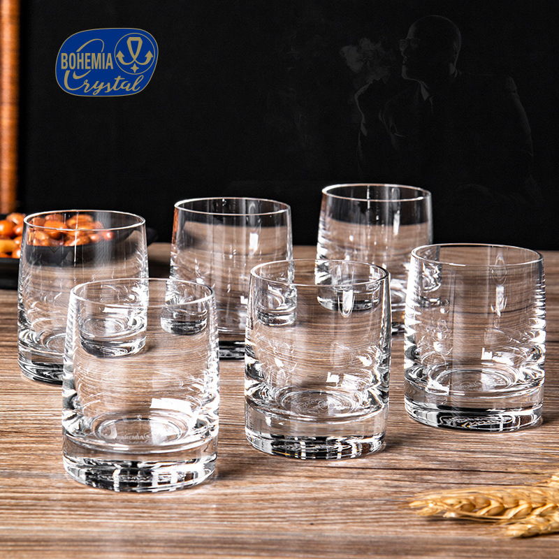 Czech imported lead-free crystal glass cups, thickened and simple style, high-temperature resistant and heat-resistant glass cups, wholesale for home and hotel use Application Scenario