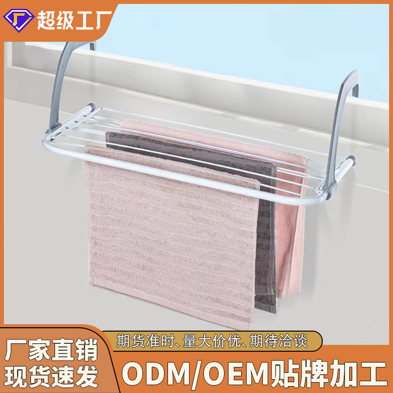 全铜碳纤维金属毛巾架加厚耐用浴室挂架