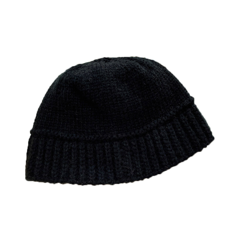 The Korean Dongdaemun woolen fisherman hat, a trendy autumn and winter Korean-style knitted bucket hat that makes the face look smaller and keeps warm Item Picture