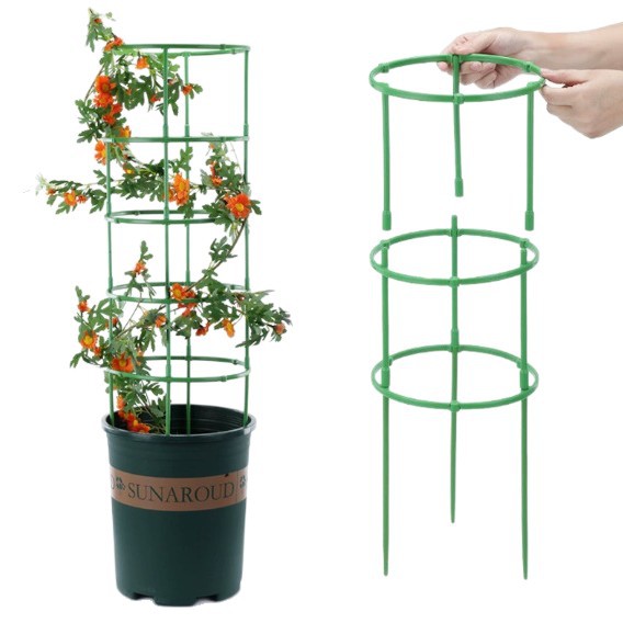 塑料可拼接花支架花盆挂钩绿植绿萝花盆墙面吊篮储水壁挂花盆白底实物图