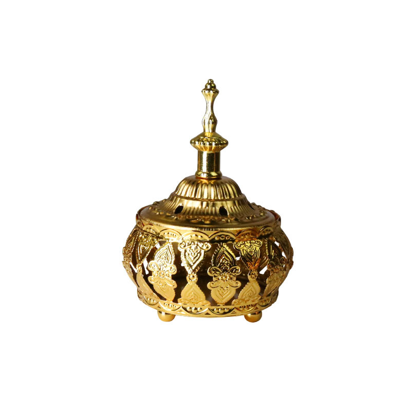 New factory direct sales Middle Eastern-style metal ironwork small incense burner, tower incense, desktop engraved aroma diffuser burner Application Scenario