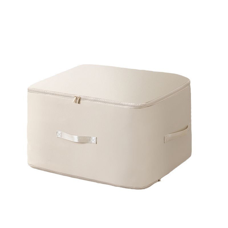 新款斜纹压缩棉被袋多功能防尘防潮大容量收纳袋衣物整理搬家袋白底实物图