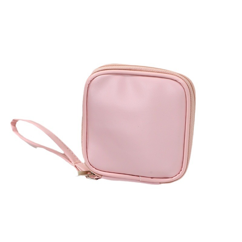 Mini headphone case with high appearance level, PU skin-friendly digital storage case, waterproof portable data cable case, selling well across borders Item Picture