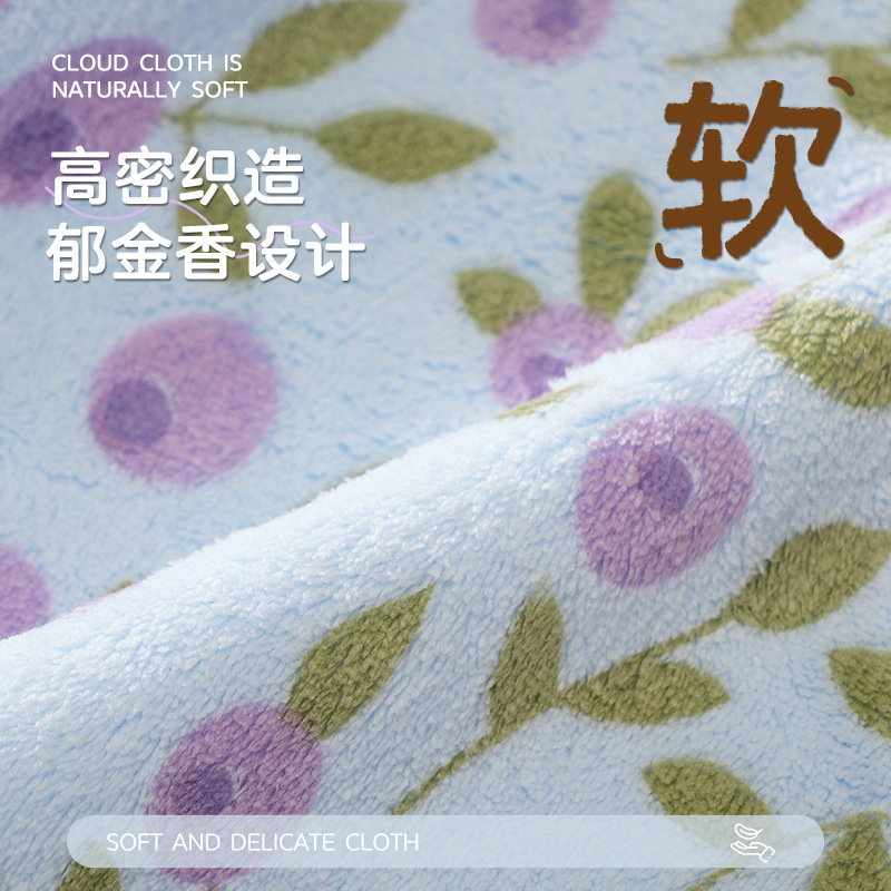 Household thickened and enlarged coral velvet highly absorbent cleaning cloth, oil-free and lint-free, kitchen-specific cleaning and dishwashing cloth Item Picture