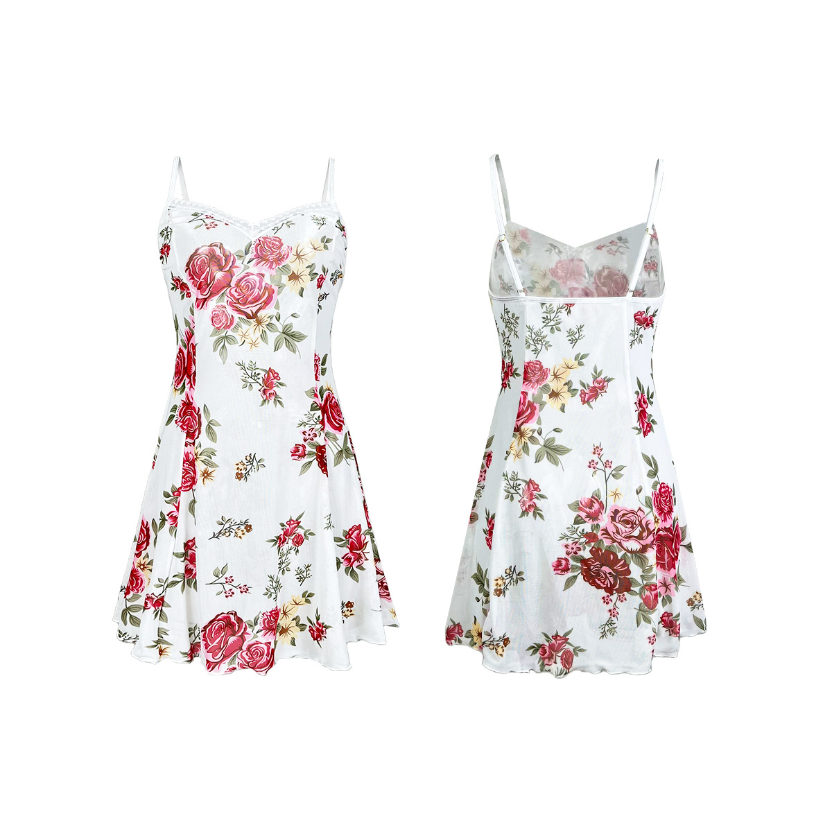 旗袍/连衣裙/高定礼服/红色礼服/洛丽塔白底实物图