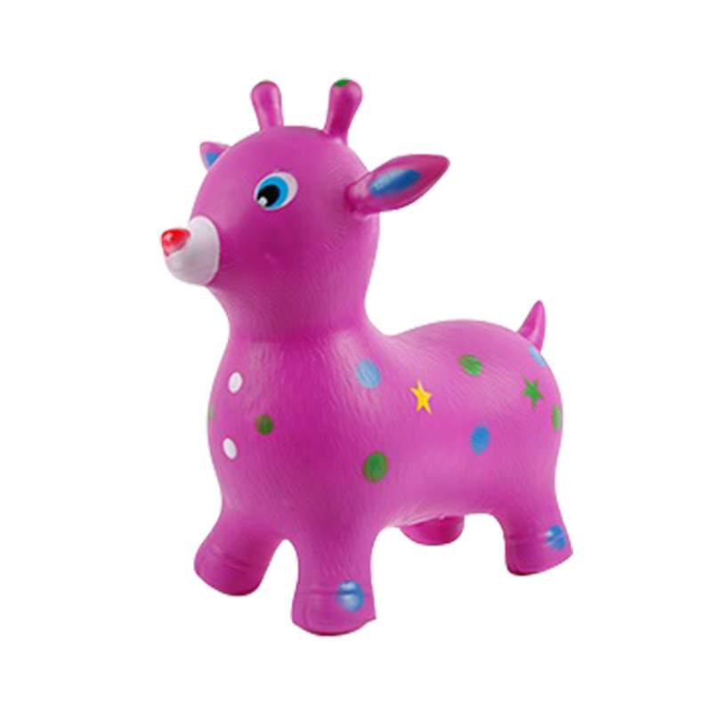 Painted music deer children's ride outdoor sports thickened inflatable toy jumping horse manufacturer supply Specification image