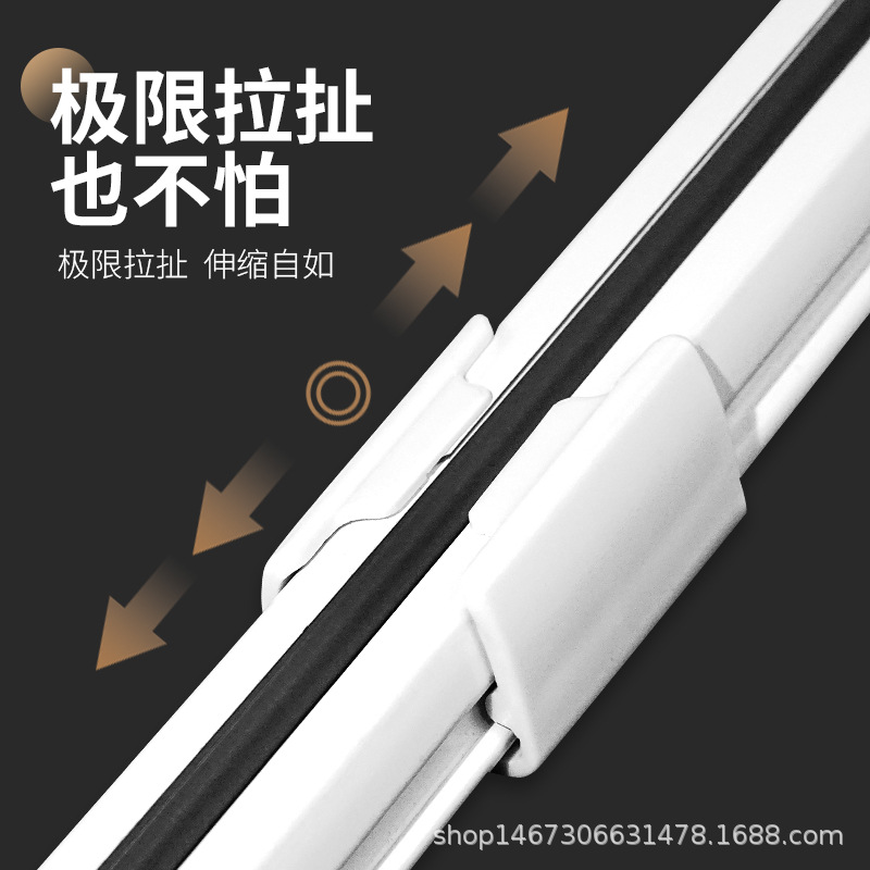 亚马逊跨境可伸缩窗帘轨道顺滑道窗帘杆B用细节图