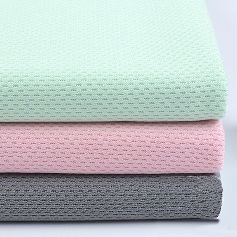 Bird's eye fabric, full polyester mesh fabric, moisture-absorbing and quick-drying basketball uniforms, sports vests, bags, shoe materials fabric, small mesh