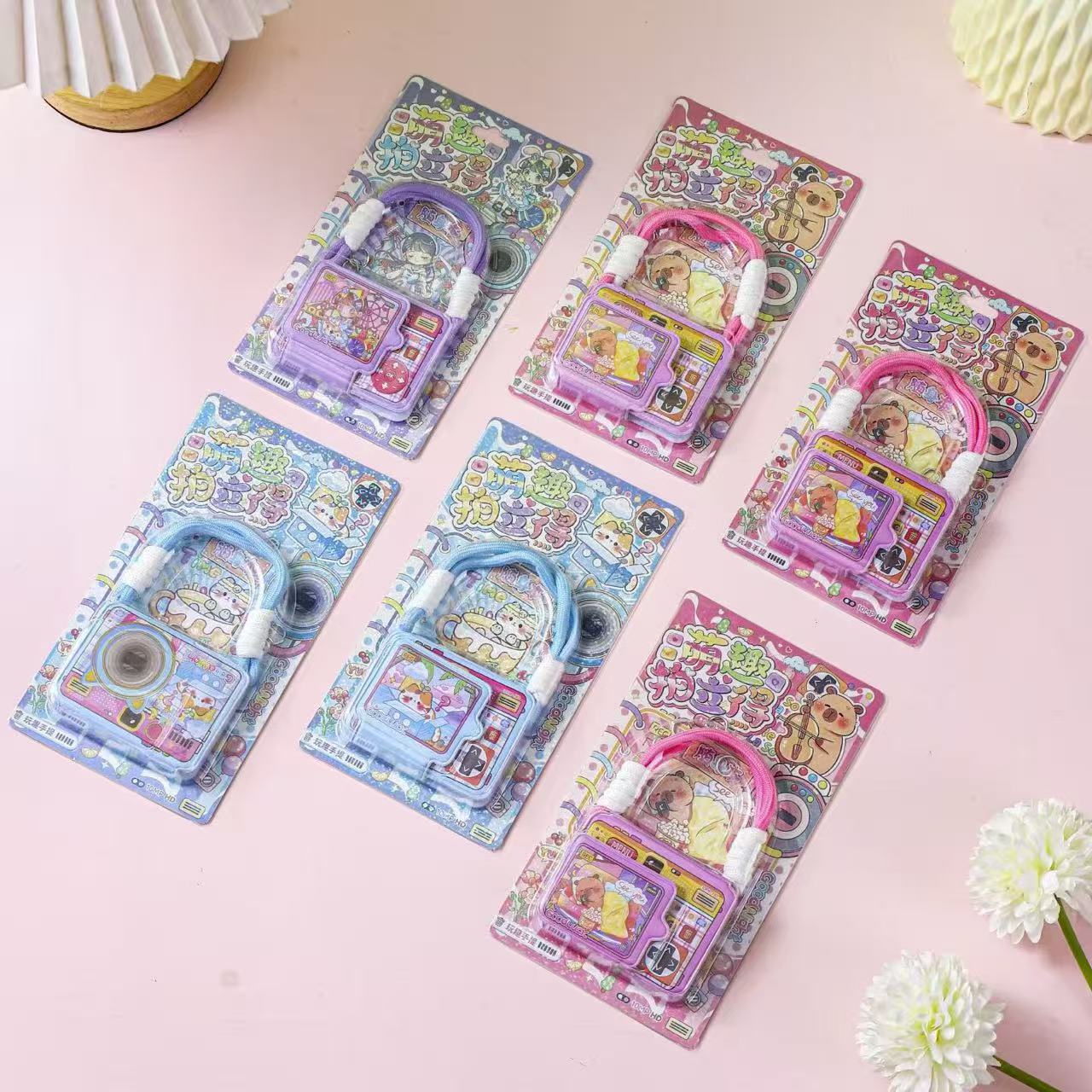 Cute Polaroid shaped mini stress-relieving notebook, color page notepad, portable portable notebook, student small notebook Specification image