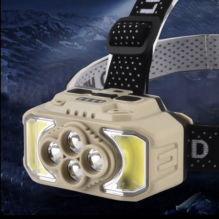 Cross-border outdoor LED strong bald light, USB charging multi-functional work light, head-mounted fishing light, outdoor cycling light Specification image