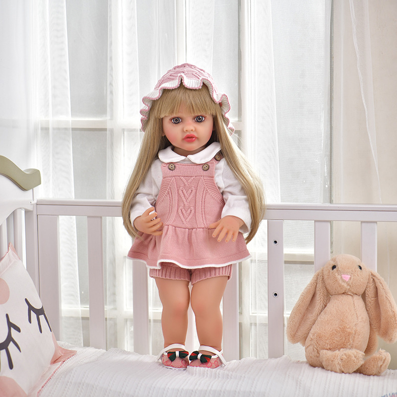 Cross-border new 55cm soft rubber simulation rebirth doll Russian dialogue vinyl doll children's doll toy Application Scenario