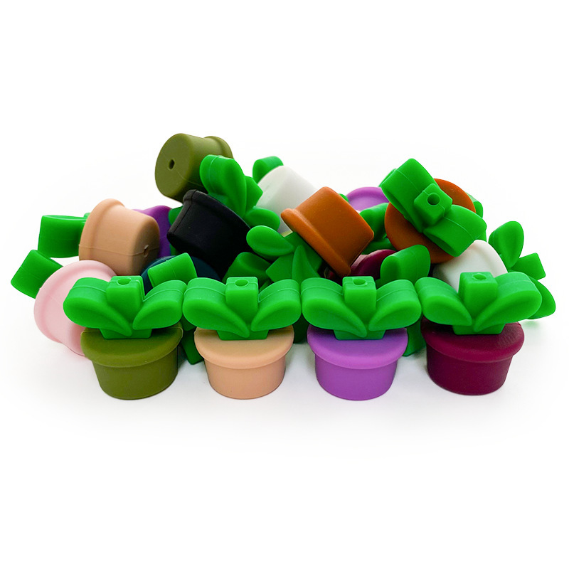 Factory stock of silicone beads, string beads, jewelry accessories, candy-colored silicone beads, baby jewelry accessories details Picture