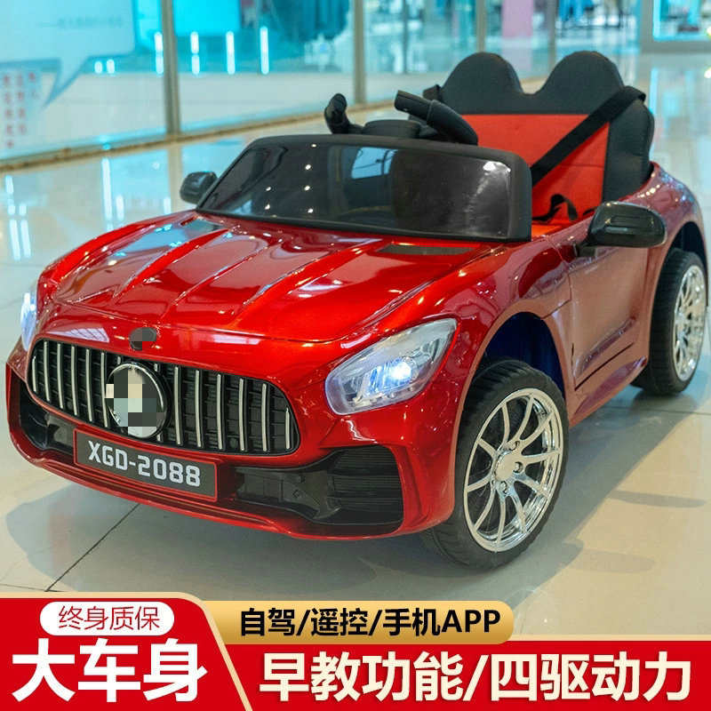 现货批发儿童电动车四轮遥控汽车玩具车可坐小孩充电四驱灯光童车儿童电动车儿童电动汽车童车儿童儿童车