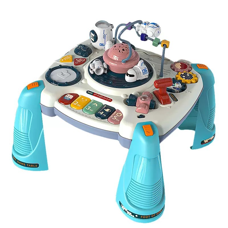 Early education game table, children's fun and educational toys, baby birthday gifts, 1-3 years old multi-functional building block table Item Picture