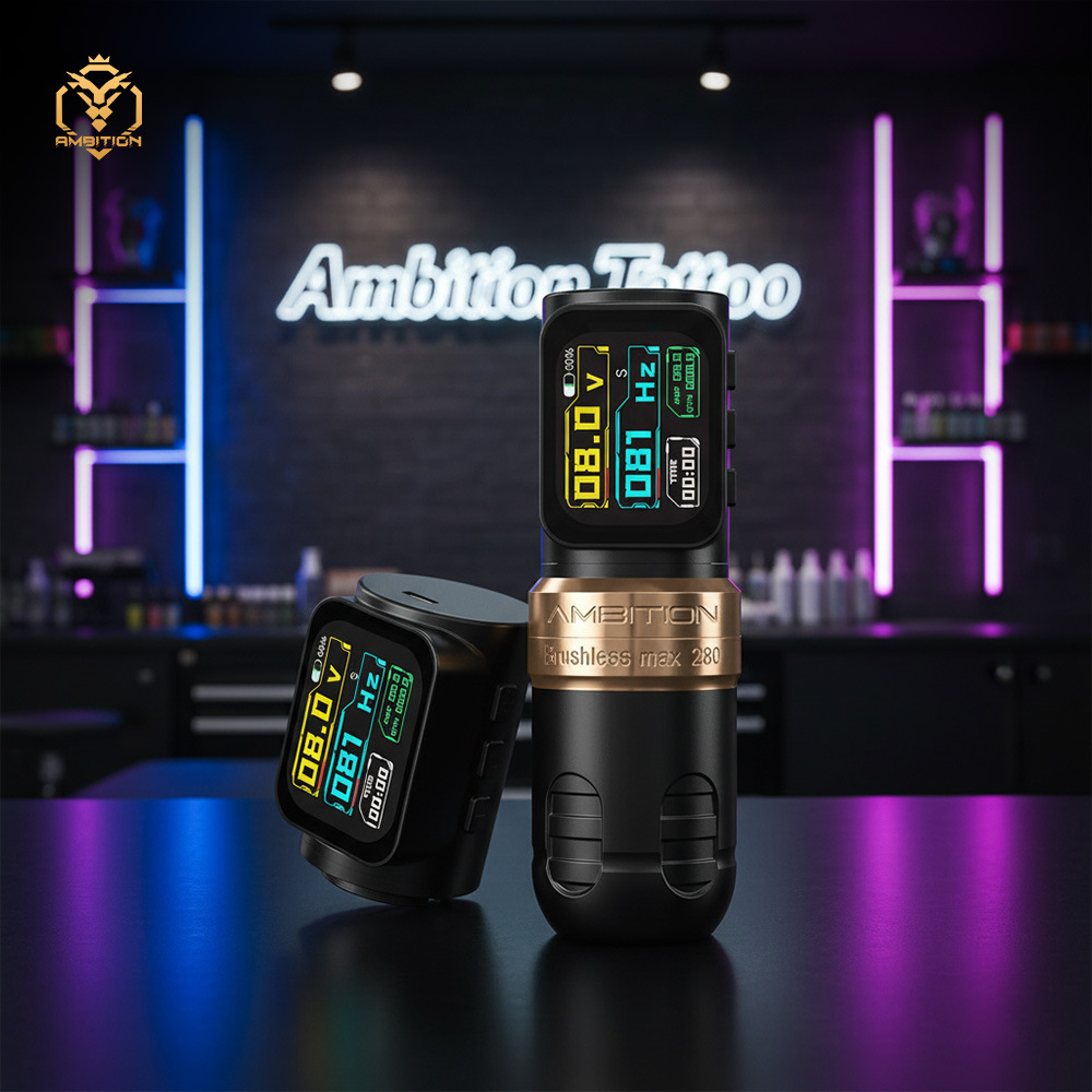 shanilak  必胜巨人无刷马达纹身机器无线纹身笔割线打雾一体机