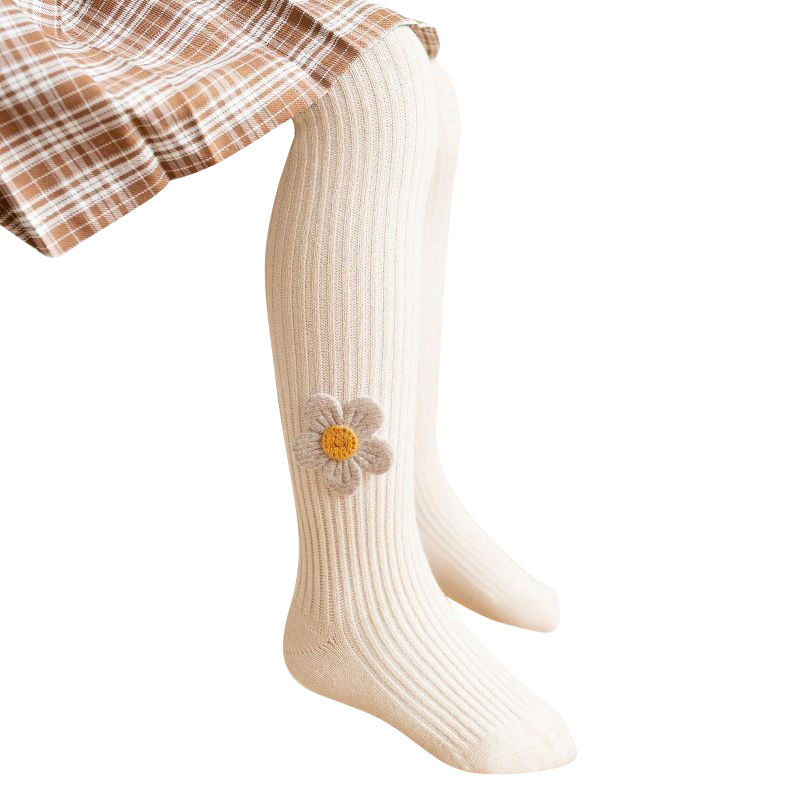 Niña pantimedias primavera otoño fino de una pieza de algodón calcetines calcetines bebé niños leggings estilo medio grueso exterior Item Picture