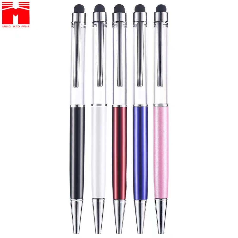 Five different colored transparent pen body styluses, ipad pens, universal capacitive pens Item Picture