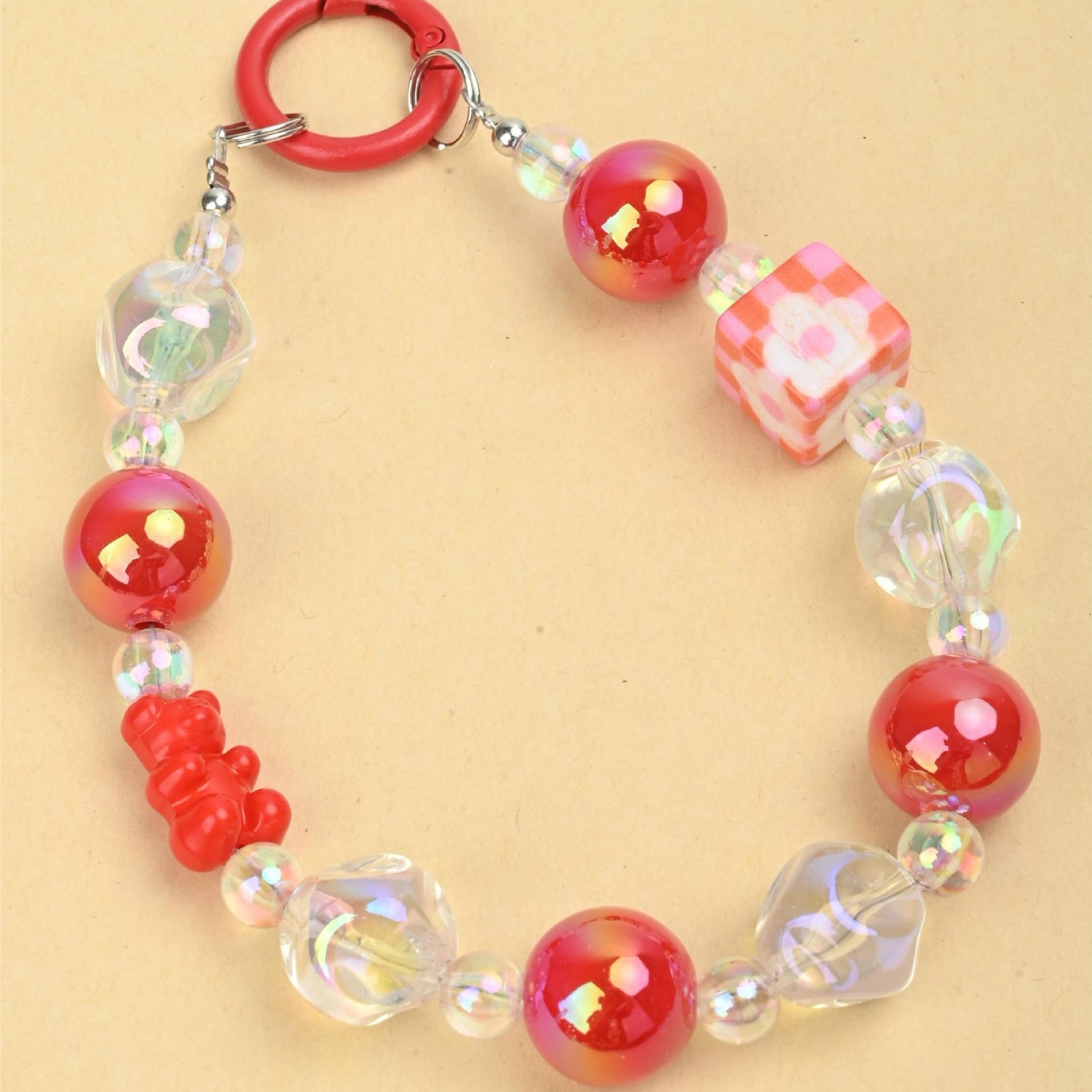 New style bracelet, cartoon doll, key chain, cute girl, baby pendant, car key chain, claw machine, small gift details Picture
