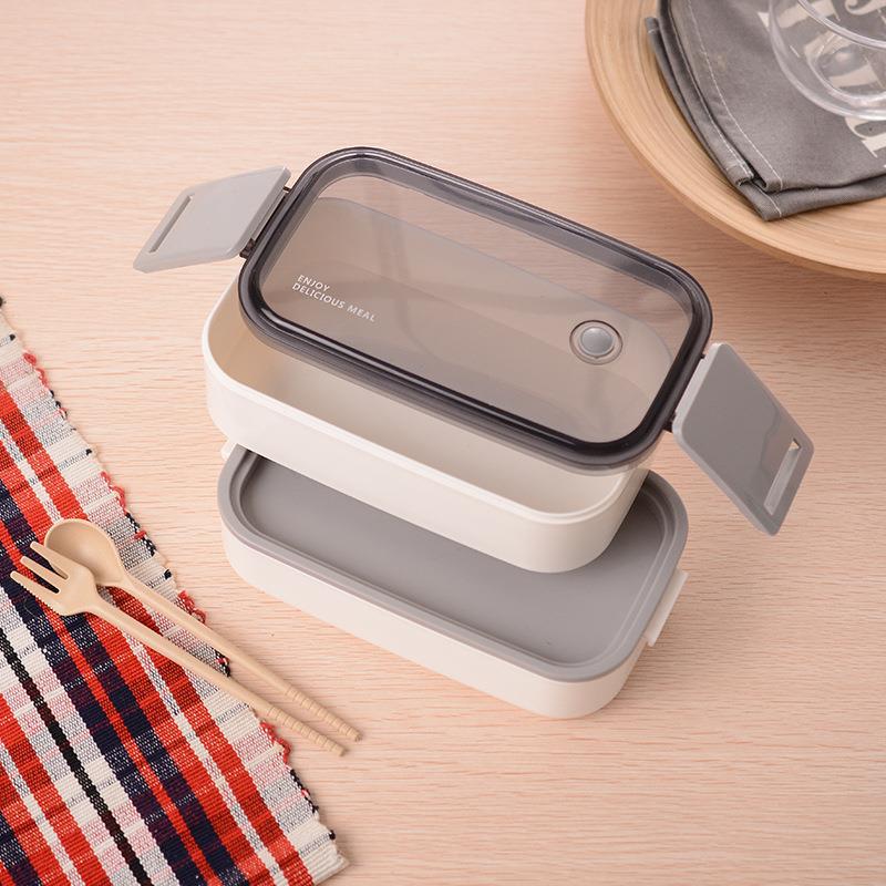 Factory direct sales of multi-layer compartmentalized lunch boxes, plastic sealed lunch boxes for adults and students, and lunch boxes available for wholesale with logo printing Application Scenario