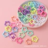 Macaron-colored five-pointed star straight hole scattered beads, diy mobile phone chain keychain material accessories, five-pointed star beads Application Scenario