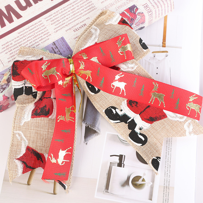 Christmas decorations, Christmas DIY handicrafts, bow decorations, ribbon gifts, flower gift boxes, bows Application Scenario