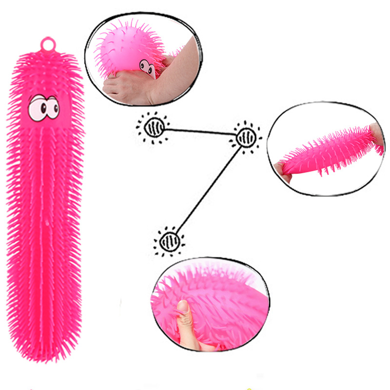 The 50-centimeter caterpillar children's toy soft rubber stress-relieving small toy is selling well at the night market street stall Specification image