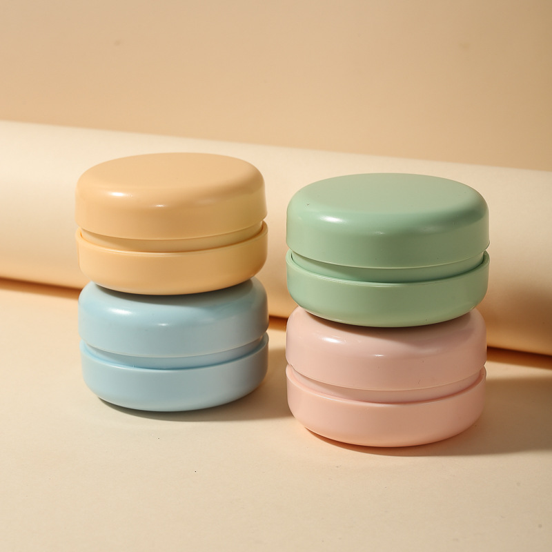 Baihe Massage Comb, round twist-cover dual-purpose mirror comb, Girlish heart portable box Macaron comb, hair care round head Specification image