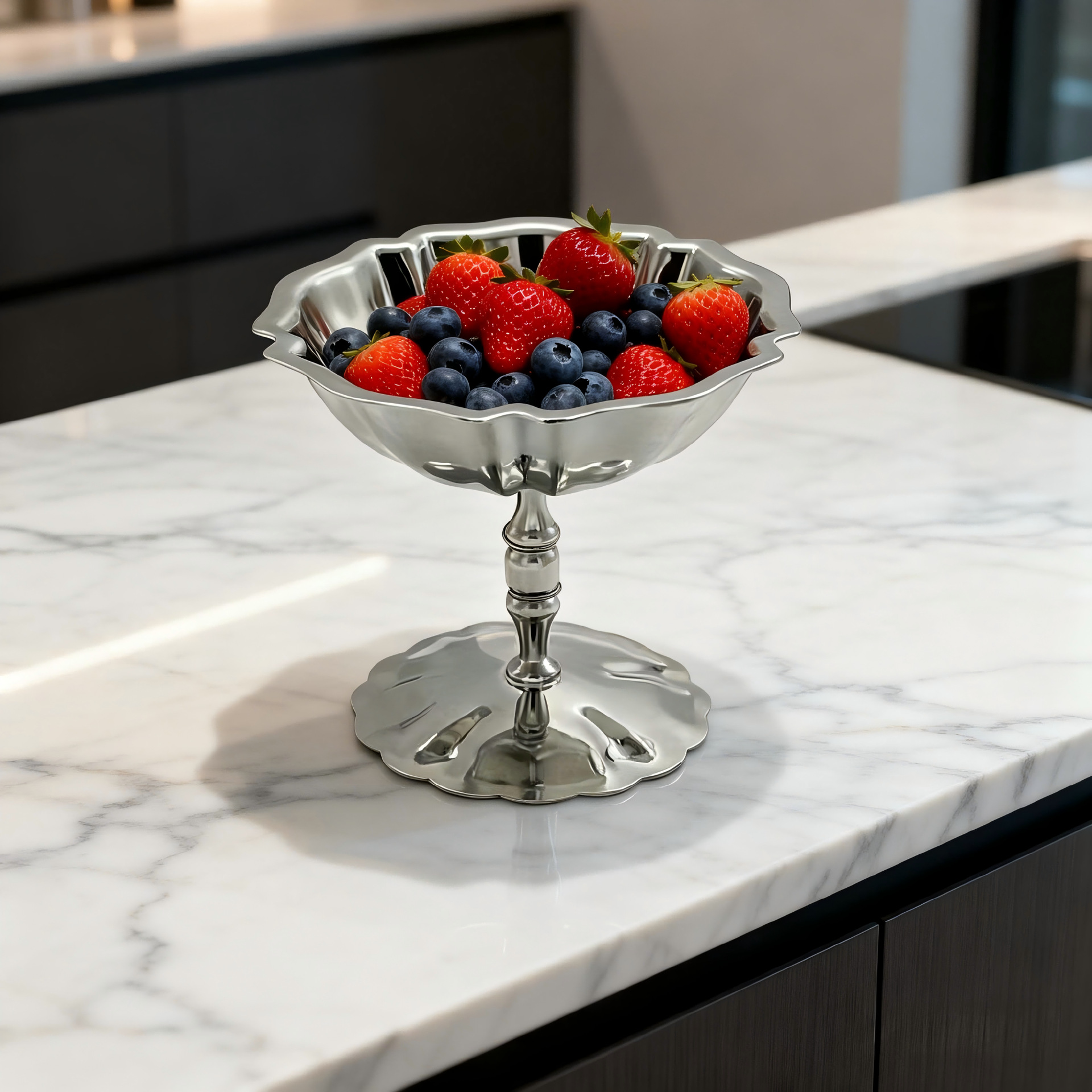 Dessert cups, stainless steel snack bowls, pudding cups, snack plates, hotel ice cream and Popsicle cups, lotus fruit cups, high-legged high-end dessert bowls Specification image