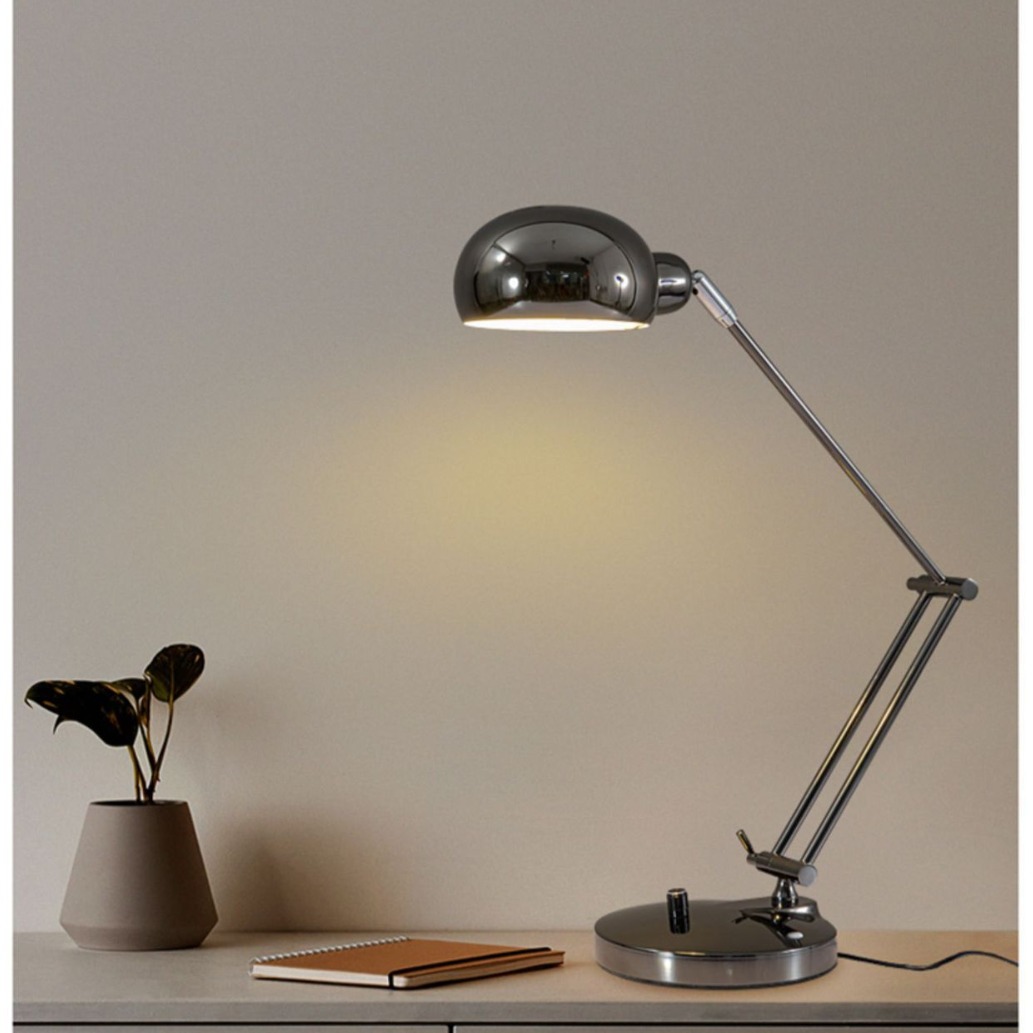 现代简约金属长臂折叠护眼学习台灯阅读书桌卧室床头调光LED细节图