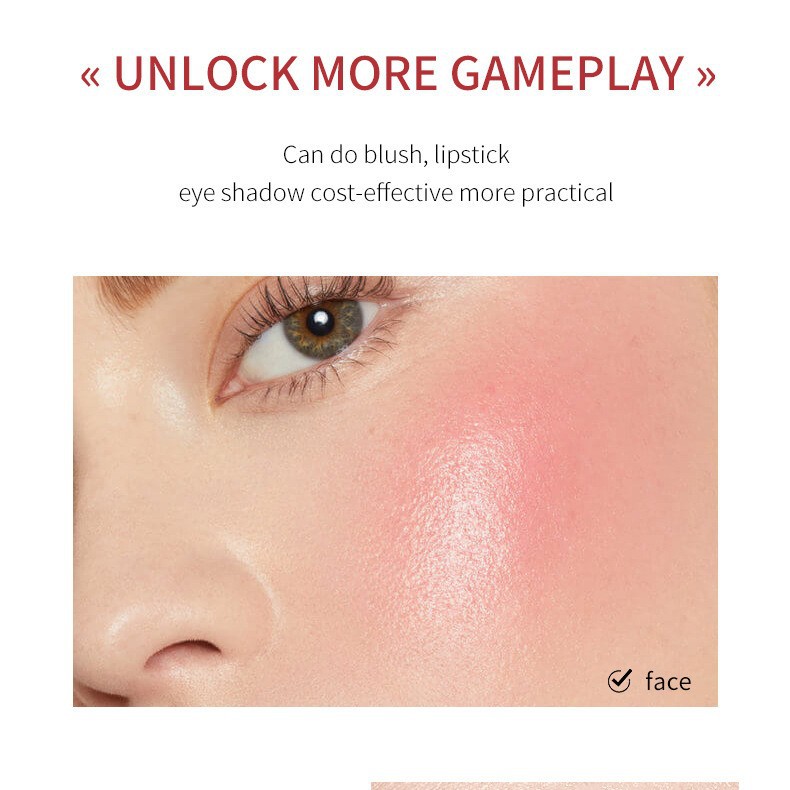 【 Cross-border Exclusive 】QICIY Blush Sticks for Natural nude Makeup, Contouring, brightening and Complexion Enhancement, Solid Blush Sticks wholesale Specification image
