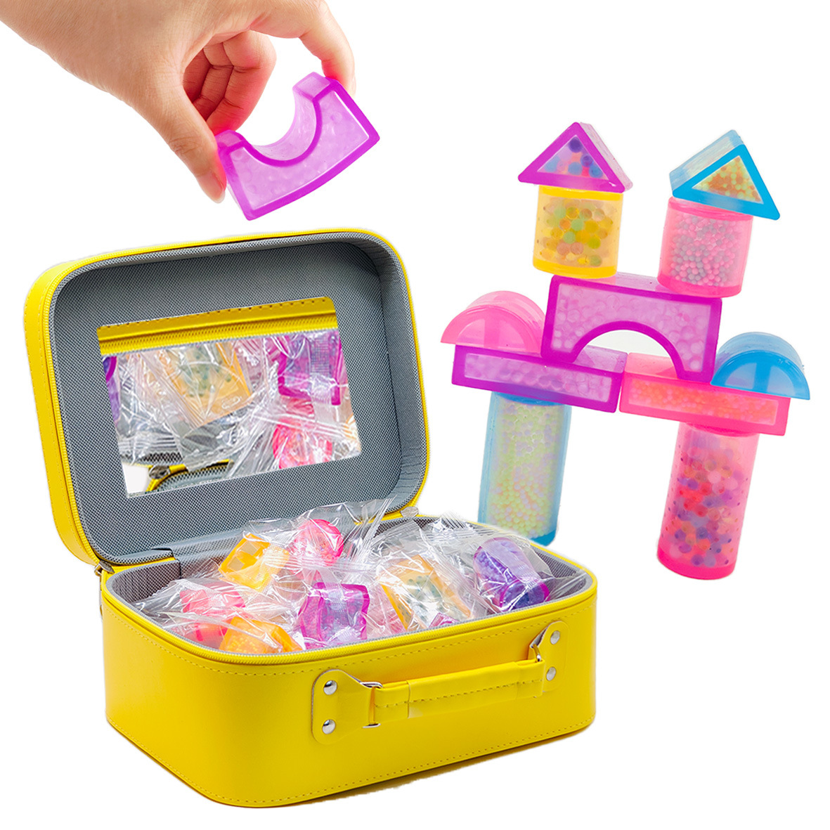 Naughty Gorilla Soft Rubber building Block figurine Gift Set, a stress-relieving toy for students and a birthday gift details Picture