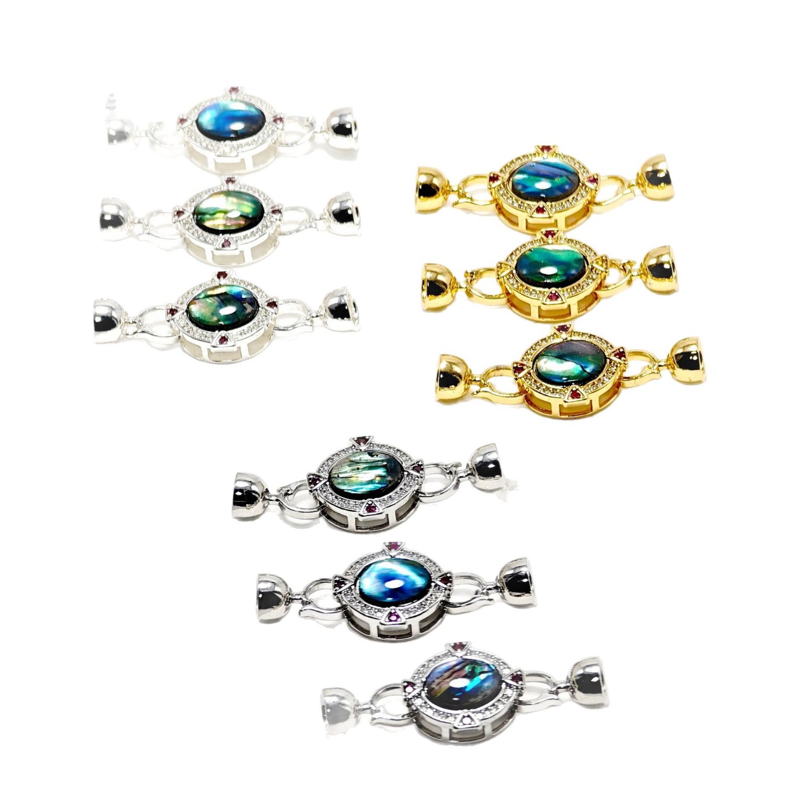 DIY饰品配件镀 毛衣链扣子卡扣珍珠项链扣鲍鱼贝手链万能连接扣详情图5