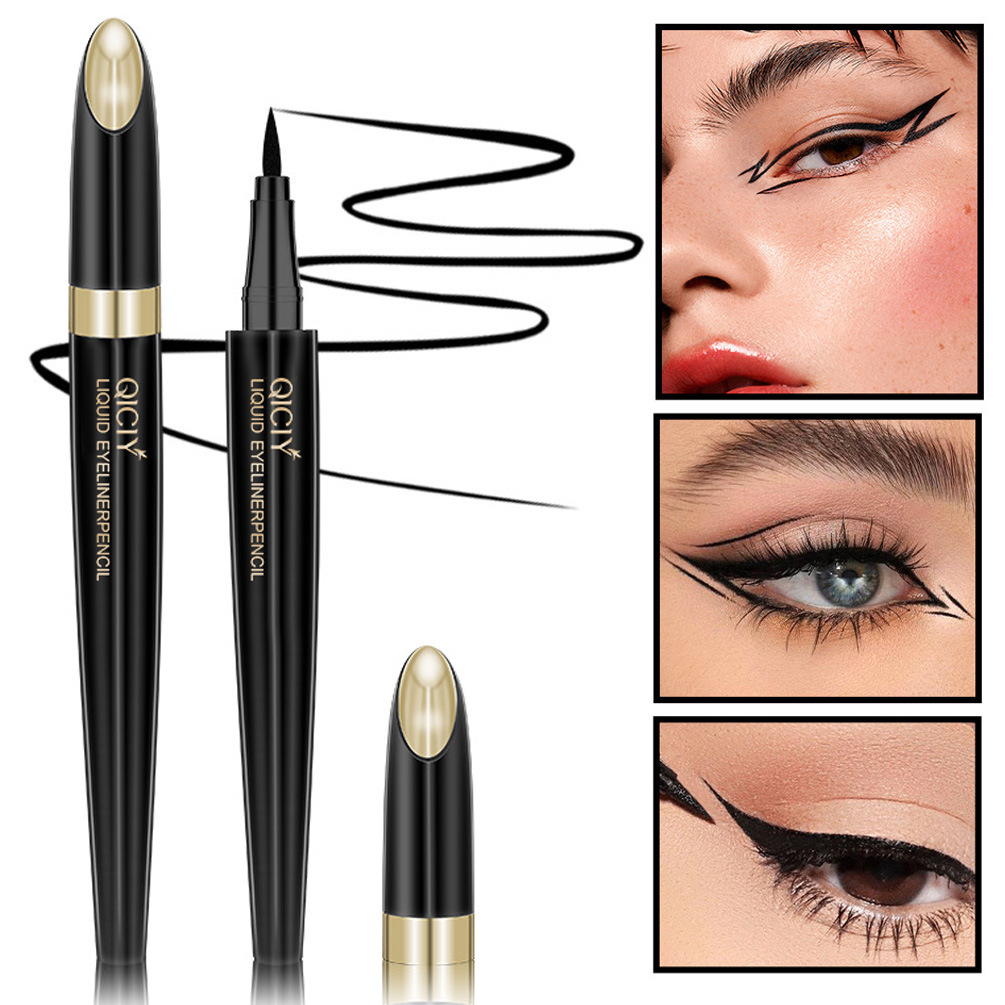 【 Cross-border Exclusive 】QICIY eyeliner Pen Waterproof, non-smudging, genuine eyeliner liquid pen, Quick-drying silkworm pen wholesale 【 Cross-border Exclusive 】QICIY eyeliner Pen Waterproof, non-smudging, genuine eyeliner liquid pen, Quick-drying silkworm pen wholesale