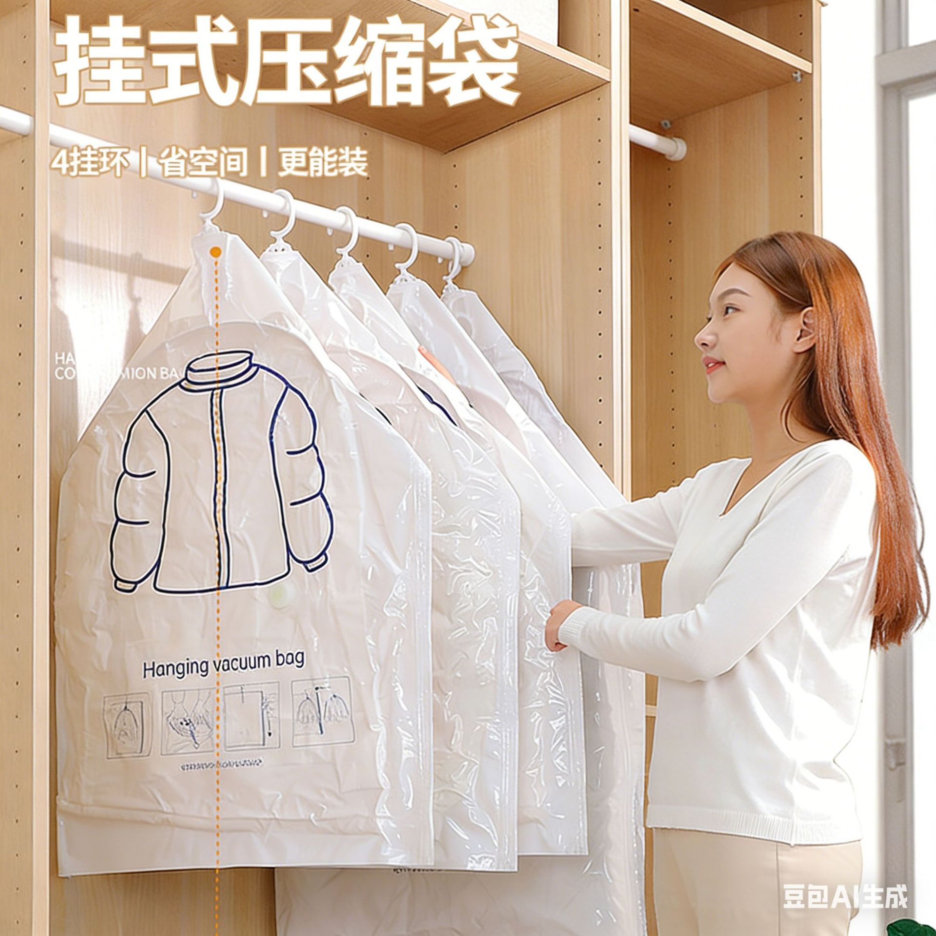 棉被收纳袋羽绒服专用压缩袋大容量家用被褥整理袋蚕丝被收纳袋