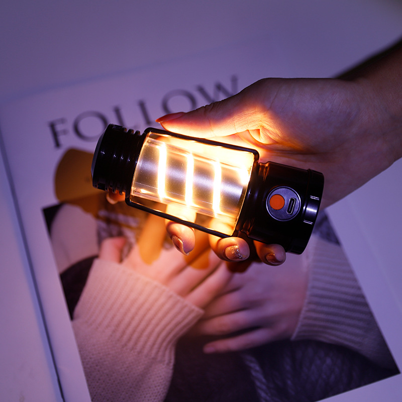The new cross-border high-intensity charging atmosphere illumination street camping lamp, portable emergency outdoor camping lamp, and ultra-long battery life details Picture