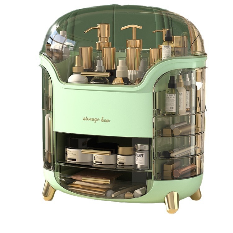 The multi-functional cosmetics storage box, home desktop organization box, storage rack, cosmetics shelving rack, and storage box are simple and practical Item Picture