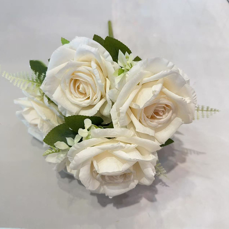 4公分玫瑰花头/玫瑰/花杆/竹木/电镀玫瑰花产品图