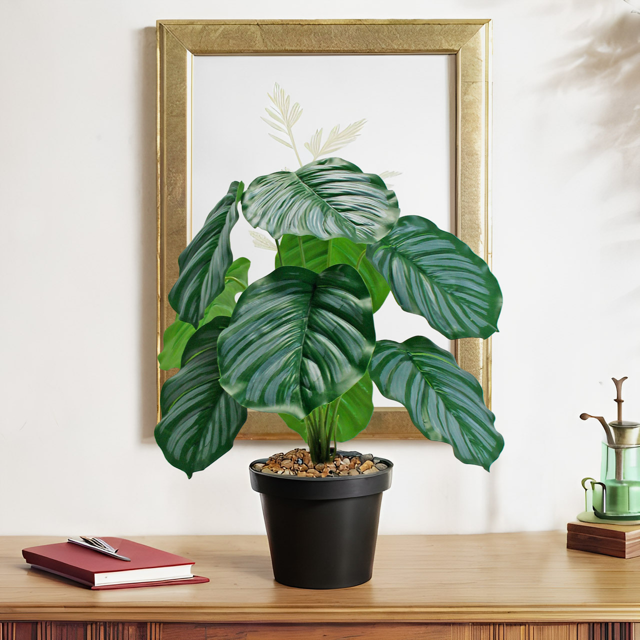 Wholesale of real green plants, 18 green apple artificial flowers, Nordic-style soft furnishings, floor-standing tables, table decorations, shooting props and sets Application Scenario