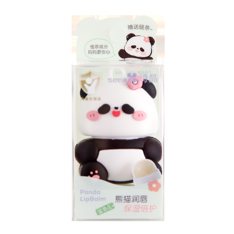 Shijing 9950 Cute and Fun Little Panda Lip Balm for Children's Moisturizing Care Lip Balm Item Picture