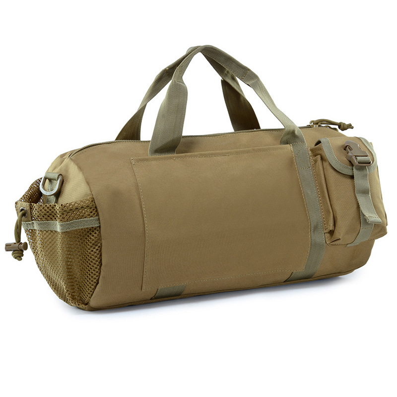 Yitu Mountaineering and Outdoor multi-functional travel Bag, Movement Crossbody Bag, Camping Camouflage bucket Bag, Military Fan Tactical Bag Application Scenario