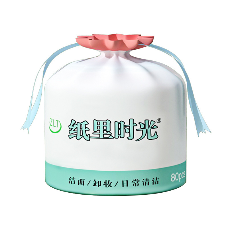 New disposable face towel for pregnant women and babies, pure cotton roll type thickened absorbent and non-shedding makeup remover cotton soft towel Item Picture