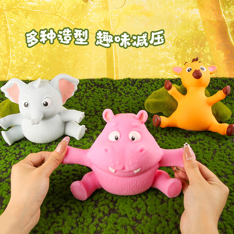 Hiku Animal Forest Squeeze Fun Stress-Relieving Toys, stress-relieving Squeeze Toys, Soft silicone rubber children's dolls Application Scenario
