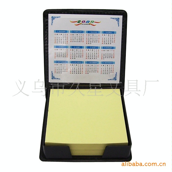 【 Factory Direct Sales 】 Calendar leather box, sticky note box, sticky note box, n times sticker, can print LOGO Specification image