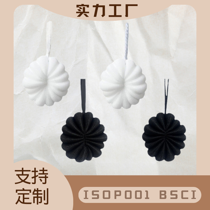 新款50g沐浴球不散柔软浴花通用洗澡打泡网浴擦单个球大号搓澡球