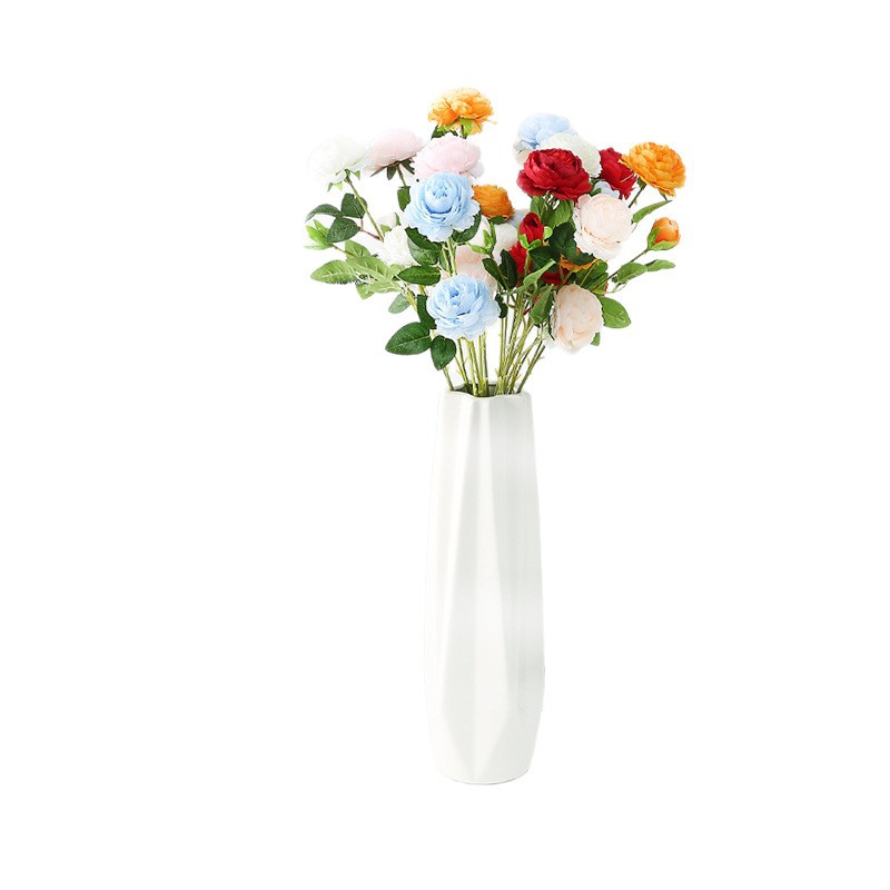 仿真花/要掃墓用的塑膠花/花头/假花/5朵假花白底实物图