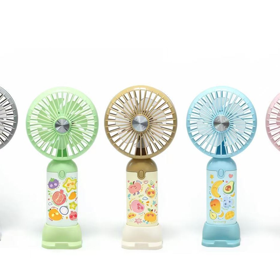 HX07-7 Summer New Handheld fan Portable student desktop USB rechargeable mini fan details Picture