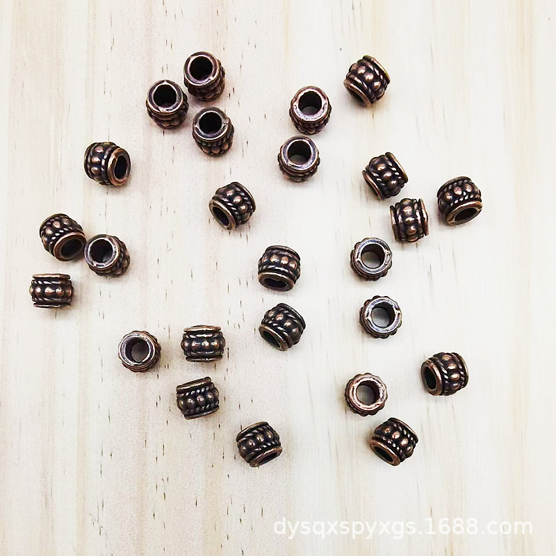 Jewelry accessories: zinc alloy bucket beads, hidden silver spacer beads, diy handcrafted accessories, bracelets, necklaces, pendants